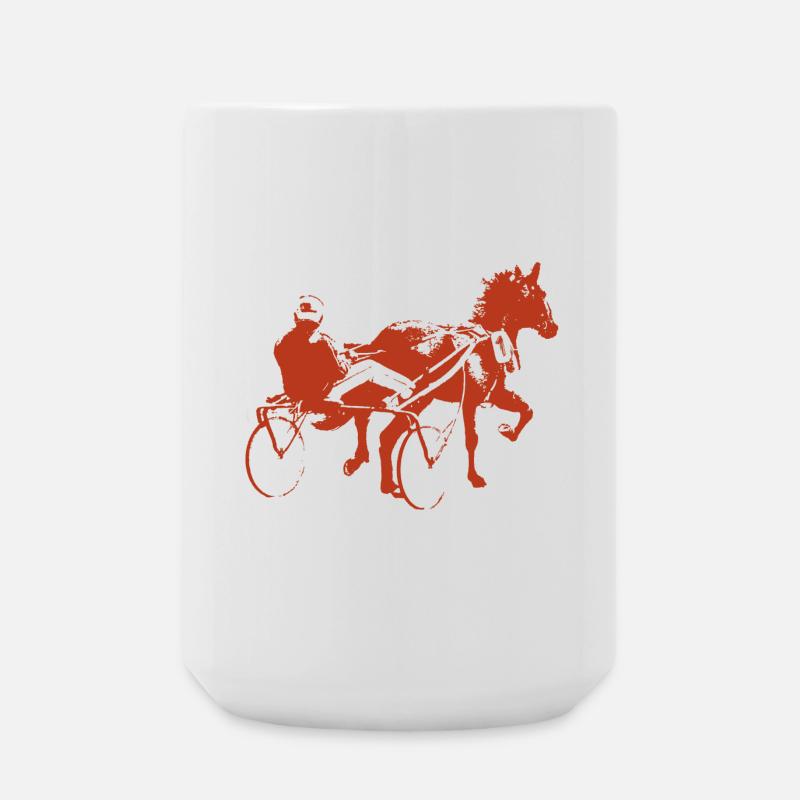 traber trabrennen - Große Tasse 440 ml - Weiß