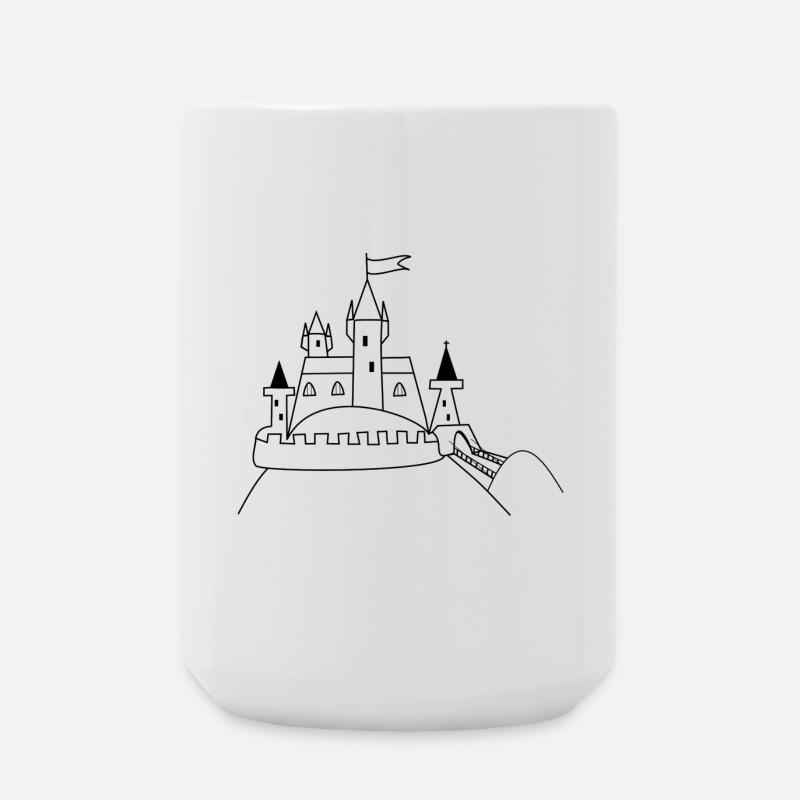 Schloss - Große Tasse 440 ml - Weiß