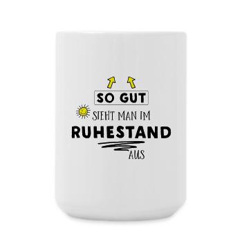 Lustiges T-Shirt für Rentner - Große Tasse 440 ml - Weiß - Vorne