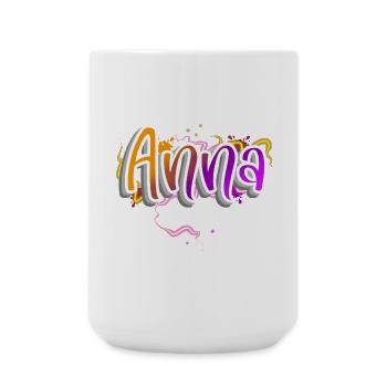 Anna - Large Mug 440 ml - white - Front