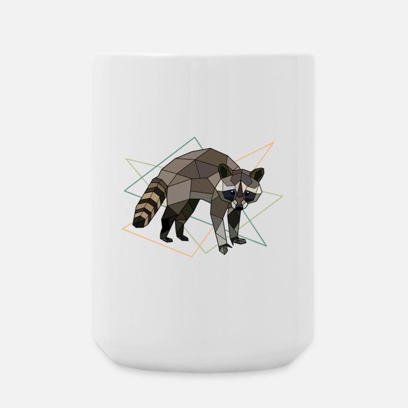 Waschbär - Große Tasse 440 ml - Weiß