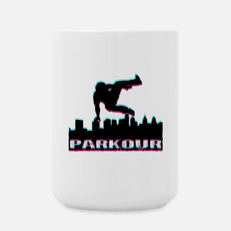 Parkour - Große Tasse 440 ml - Weiß