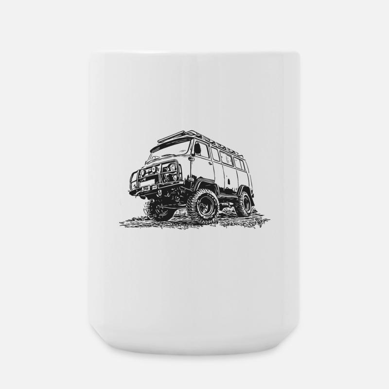 Buchanka UAZ - Große Tasse 440 ml - Weiß
