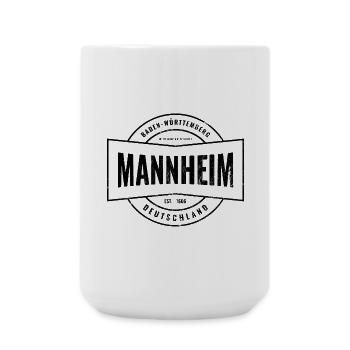 Mannheim Baden-Württemberg Deutschland Vintage  - Große Tasse 440 ml - Weiß - Vorne