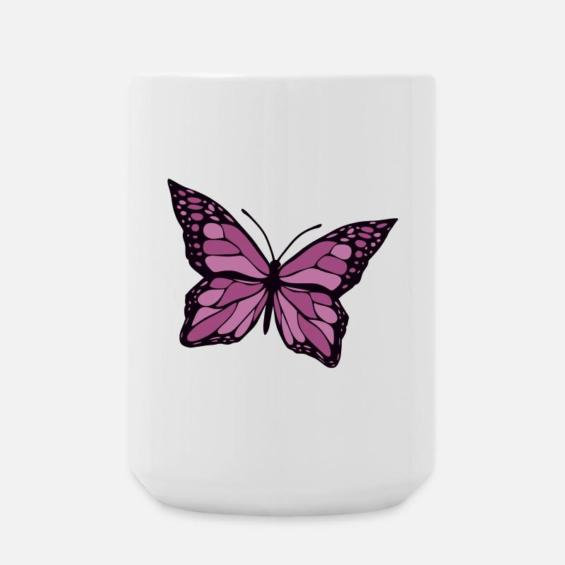 Papillon - Grande tasse 440 ml - blanc