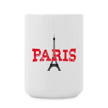 Paris, die Stadt der Liebe  - Große Tasse 440 ml - Weiß - Vorne