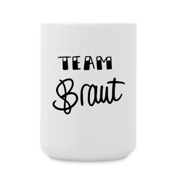 Team Braut - Große Tasse 440 ml - Weiß - Vorne