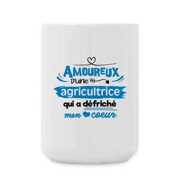 Amoureux d'une agricultrice - Grande tasse 440 ml - blanc - Devant
