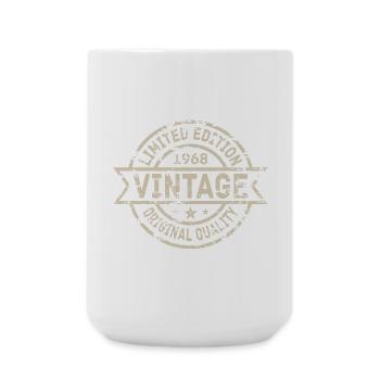 1968 Anniversaire Né Année de naissance millésime - Grande tasse 440 ml - blanc - Devant
