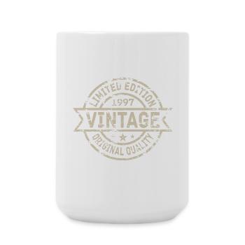 1997 Anniversaire Né Année de naissance millésime - Grande tasse 440 ml - blanc - Devant