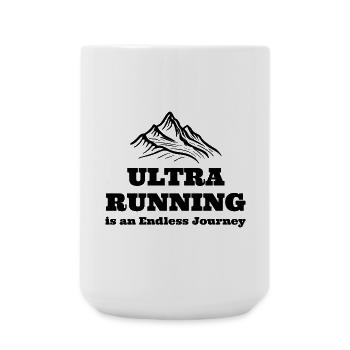 Ultra Running is an Endless Journey - Large Mug 440 ml - white - Front