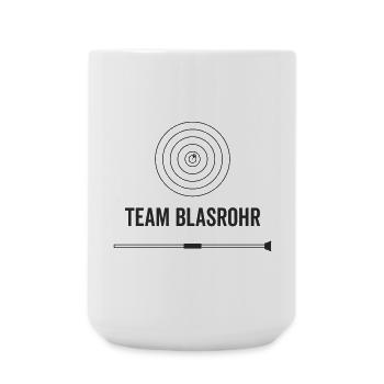 Team Blasrohr - Große Tasse 440 ml - Weiß - Vorne
