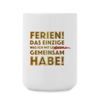 Schule, Lehrer, Ferien - Große Tasse 440 ml - Weiß - Vorne