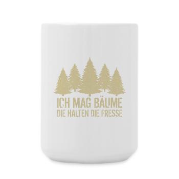 Wandern - Große Tasse 440 ml - Weiß - Vorne