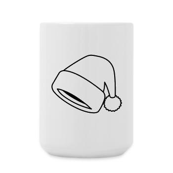 Santa Hat Santa Claus Hat - Large Mug 440 ml - white - Front