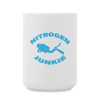 NITROGEN JUNKIE - Large Mug 440 ml - white - Front