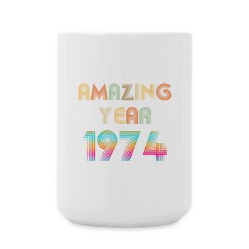 Amazing YEAR 1974 - Large Mug 440 ml - white - Front