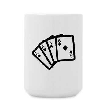 Four of a Kind - Große Tasse 440 ml - Weiß - Vorne