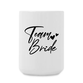 TEAM BRIDE Junggesellenabschied - Große Tasse 440 ml - Weiß - Vorne
