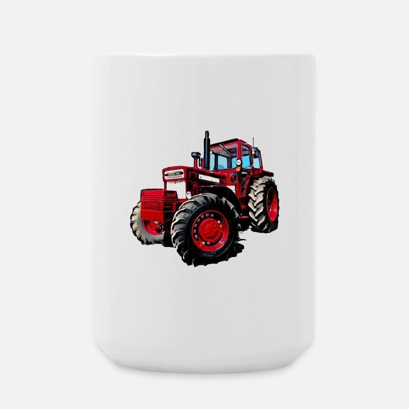 V BM 814 Turbo Traktor - Große Tasse 440 ml - Weiß