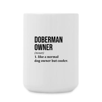 Doberman - Large Mug 440 ml - white - Front