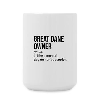 Deutsche Dogge - Große Tasse 440 ml - Weiß - Vorne
