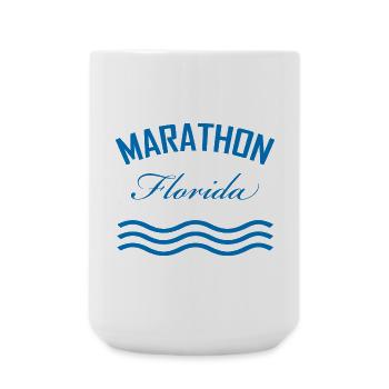 Marathon Florida Watercolour Style  - Large Mug 440 ml - white - Front
