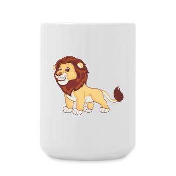 Un lion magnifique - Grande tasse 440 ml - blanc - Devant