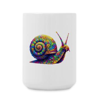 Escargot - Grande tasse 440 ml - blanc - Devant
