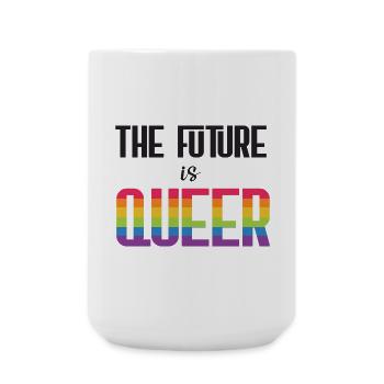 LGBTQ Pride Month - Die Zukunft ist queer - Große Tasse 440 ml - Weiß - Vorne