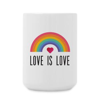 LGBT Pride Month - Love is Love - Large Mug 440 ml - white - Front