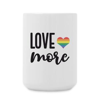 LGBT Pride Month - Love More - Large Mug 440 ml - white - Front