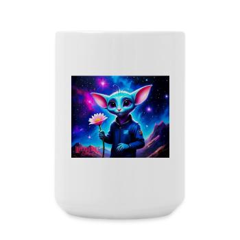 Wonky Mouse - Large Mug 440 ml - white - Front