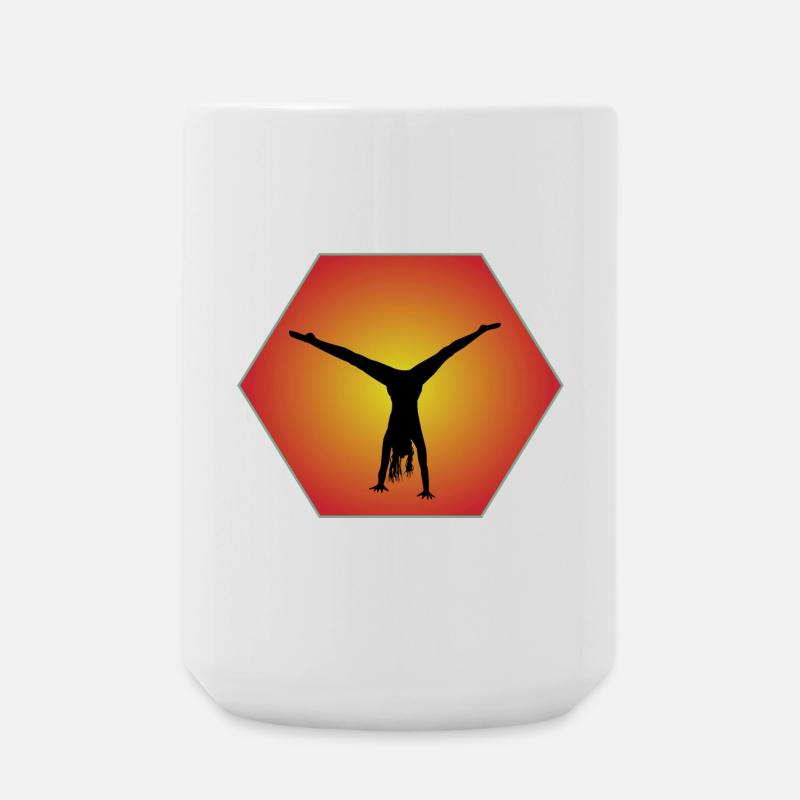 Silhouette Hexagon - Large Mug 440 ml - white