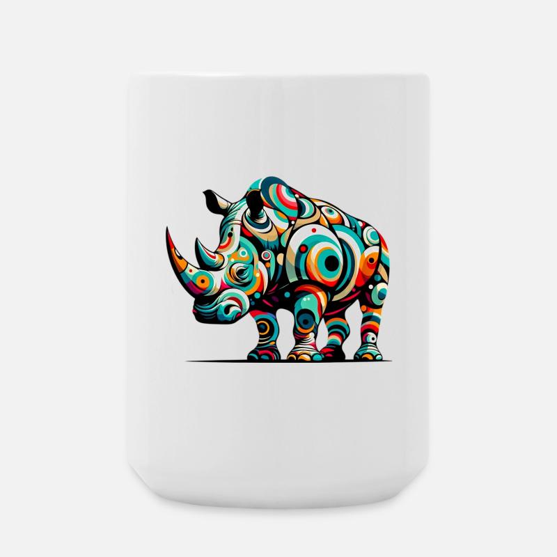 Rhinoceros - Large Mug 440 ml - white