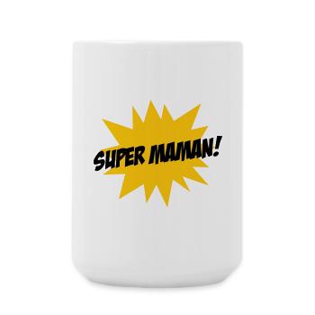 Super Maman - Fête des Mères - Grande tasse 440 ml - blanc - Devant