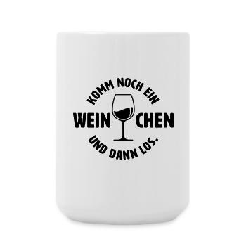 Noch ein Weinchen - Große Tasse 440 ml - Weiß - Vorne