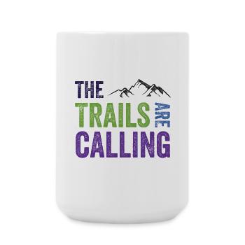 Les sentiers vous appellent - Grande tasse 440 ml - blanc - Devant