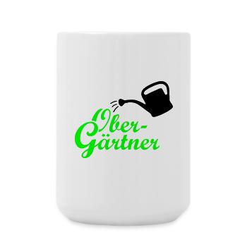 Obergärtner Giesskanne - Große Tasse 440 ml - Weiß - Vorne