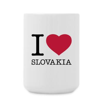 I LOVE SLOVAKIA Slowakei - Große Tasse 440 ml - Weiß - Vorne