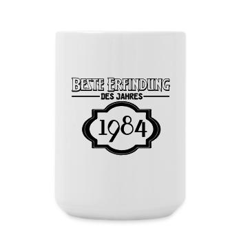 Beste Erfindung des Jahres 1984 Geschenk - Große Tasse 440 ml - Weiß - Vorne