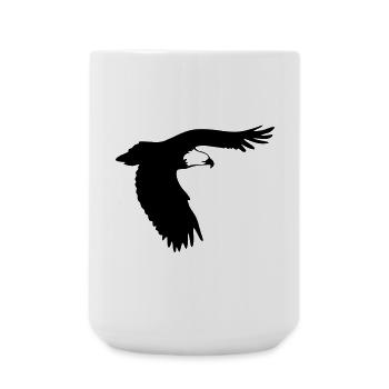 Adler im Flug - Große Tasse 440 ml - Weiß - Vorne