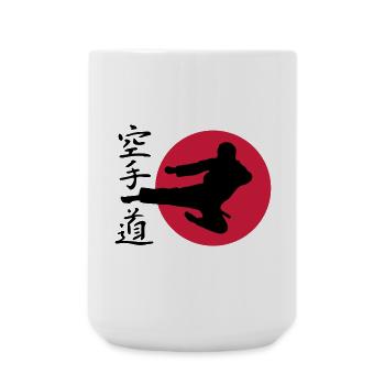 Karate Yokotobigeri - Große Tasse 440 ml - Weiß - Vorne