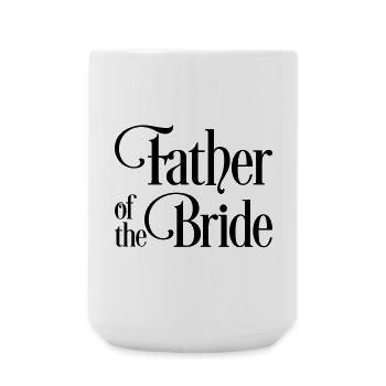 Vater der Braut - Große Tasse 440 ml - Weiß - Vorne