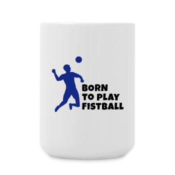 Faustball - Große Tasse 440 ml - Weiß - Vorne