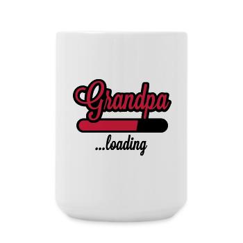 Grandpa loading - Große Tasse 440 ml - Weiß - Vorne