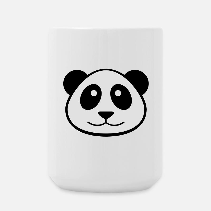Panda Face - Large Mug 440 ml - white