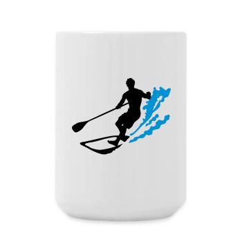 stand up paddling - Large Mug 440 ml - white - Front