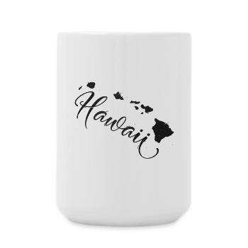 Hawaii - Große Tasse 440 ml - Weiß - Vorne