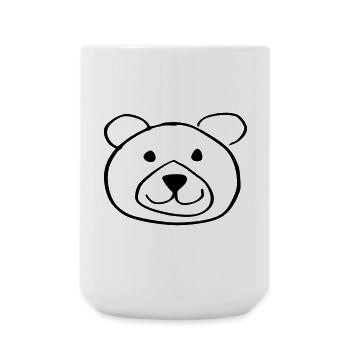 sweet bear - Large Mug 440 ml - white - Front